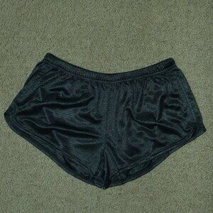 soft black mesh Soffe shorts